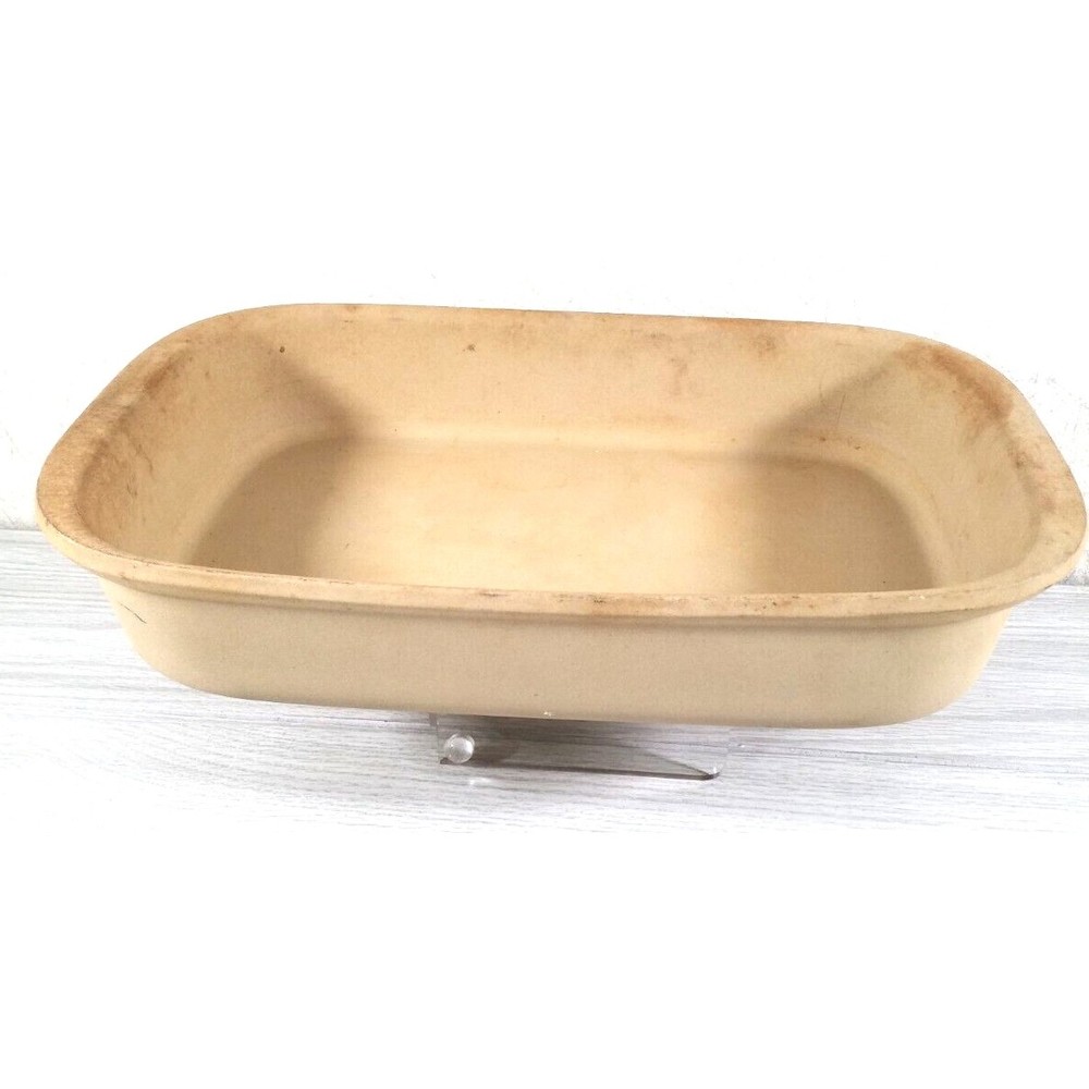 THE PAMPERED CHEF FAMILY HERITAGE STONE RECTANGULAR BAKER 14"x9"